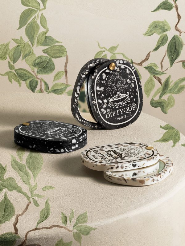 Shell Pocket Mirror - Black
