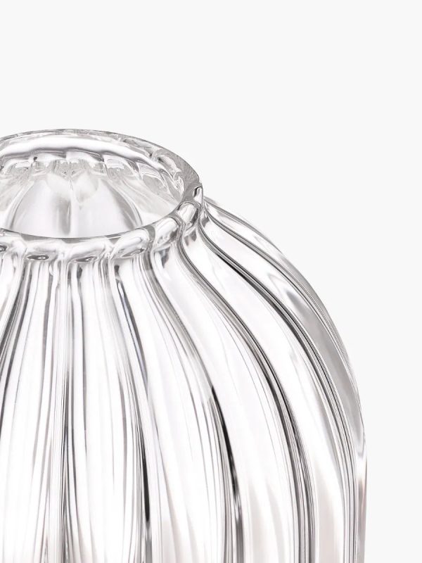 Ribbed candle holder - For miniature candles
