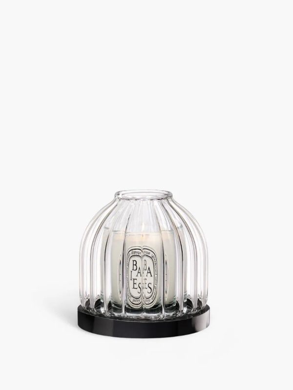 Ribbed candle holder - For miniature candles